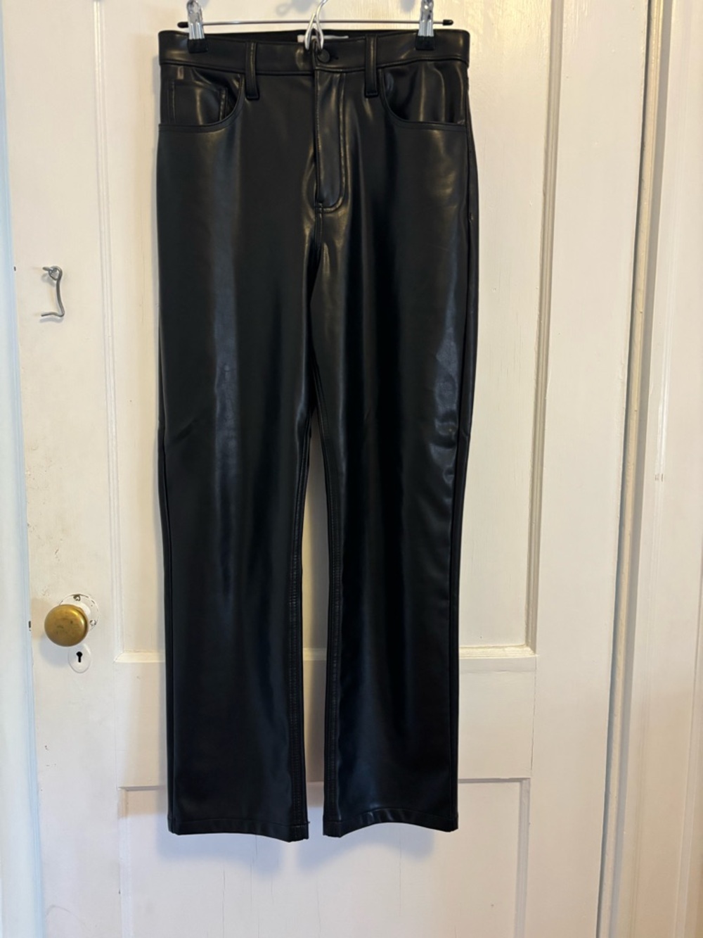 Abercrombie & Fitch Women’s Black Faux Leather Pants